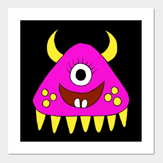 One Eyed Monster  One Eyed  poster e stampa artistica  TeePublic IT
